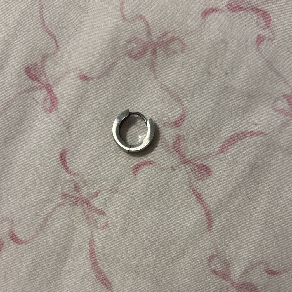 Silver Hoop Earring